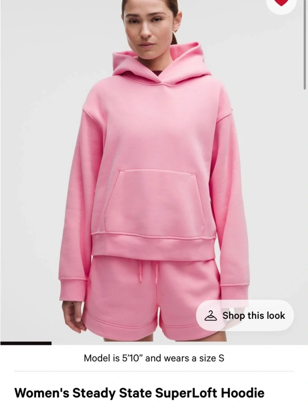 Lululemon Steady State SuperLoft Hoodie Candy Cloud - Picture 4 of 6